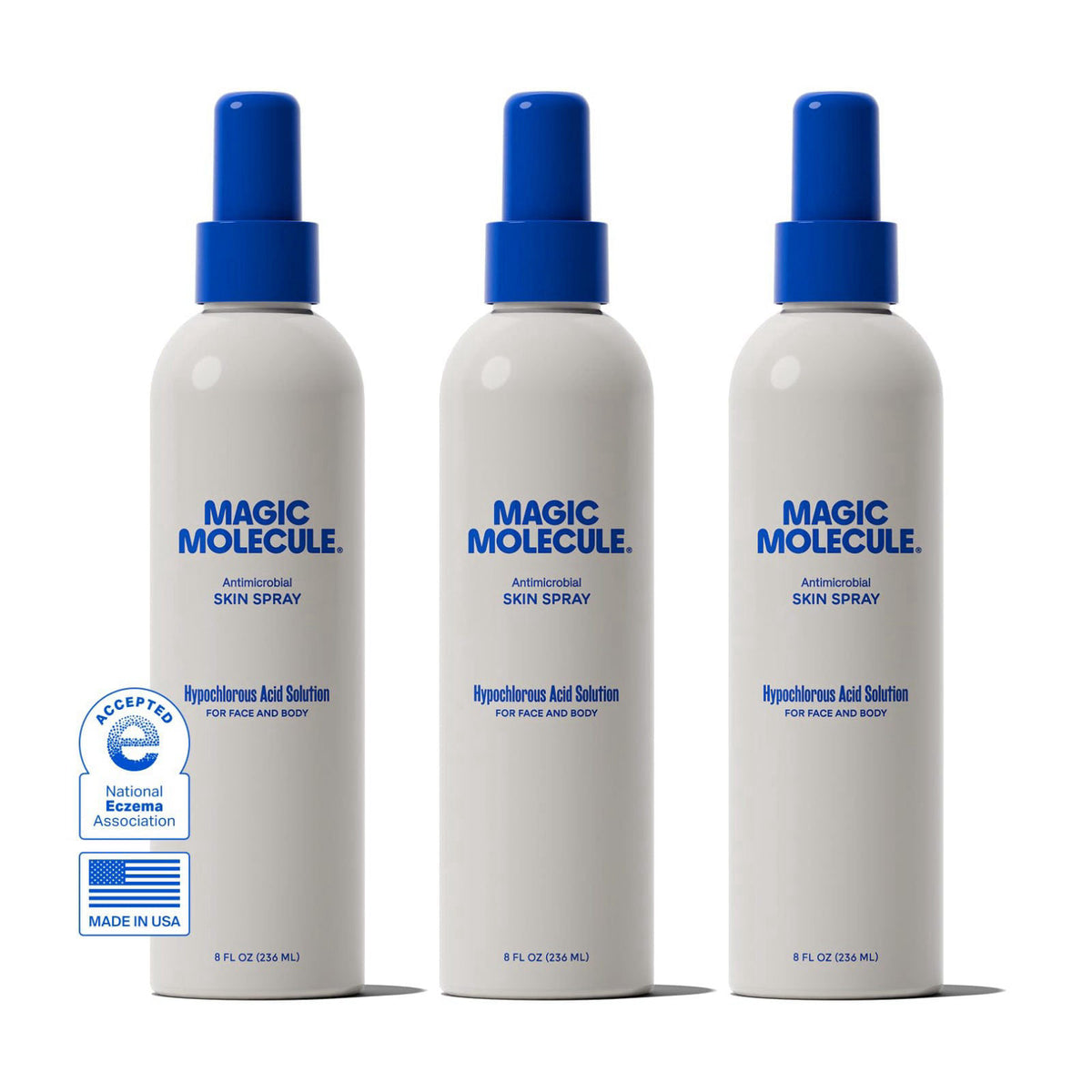Magic Molecule Skin Spray, Hypochlorous Acid Formula, 8oz 3PK – product photo (Washes)