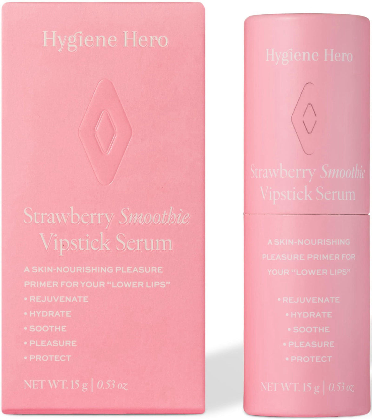 Hygiene Hero Vipstick Serum - 0.53 oz | Flavor: Strawberry Smoothie – close-up detail