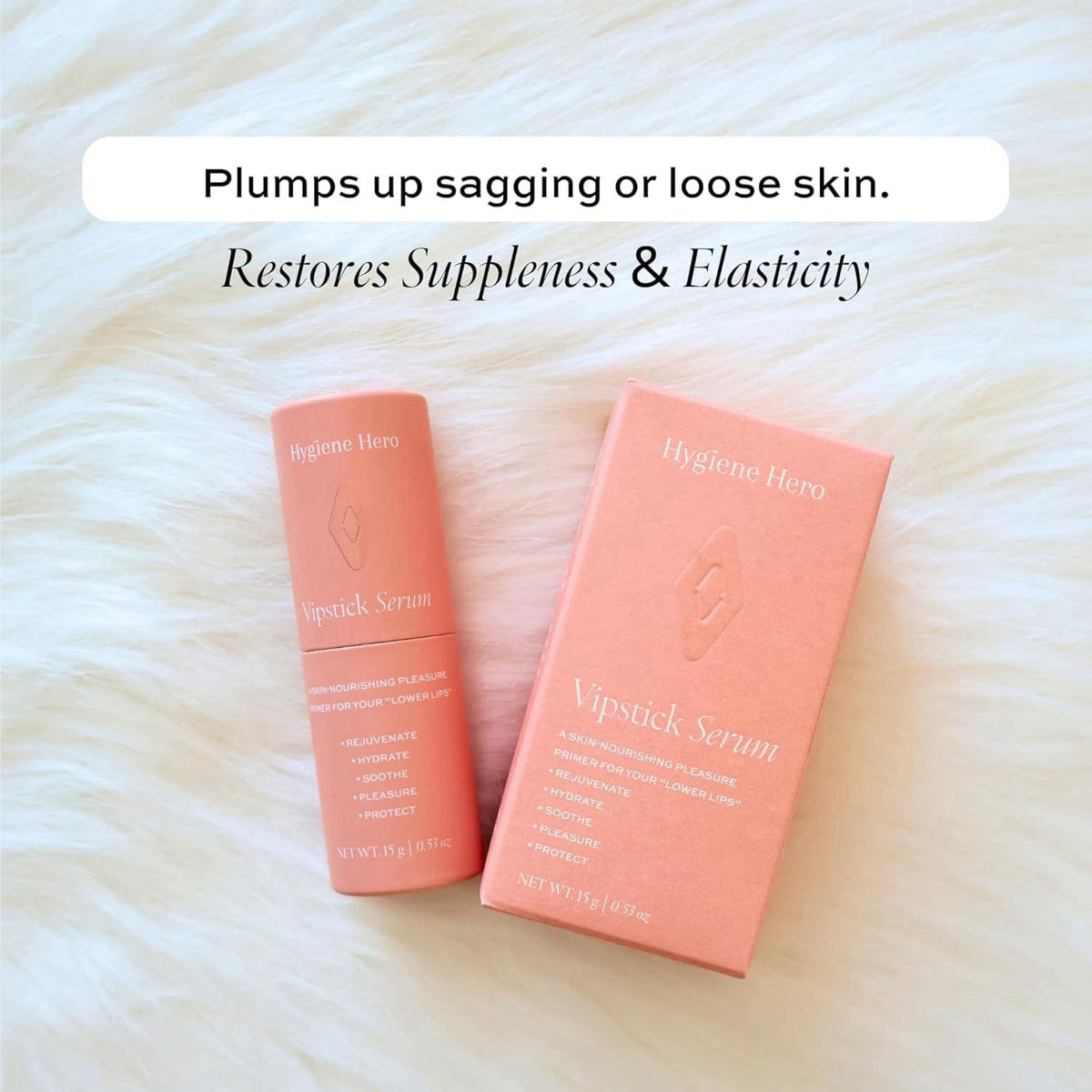 Hygiene Hero Vipstick Serum - 0.53 oz | Flavor: Strawberry Smoothie – alternate angle