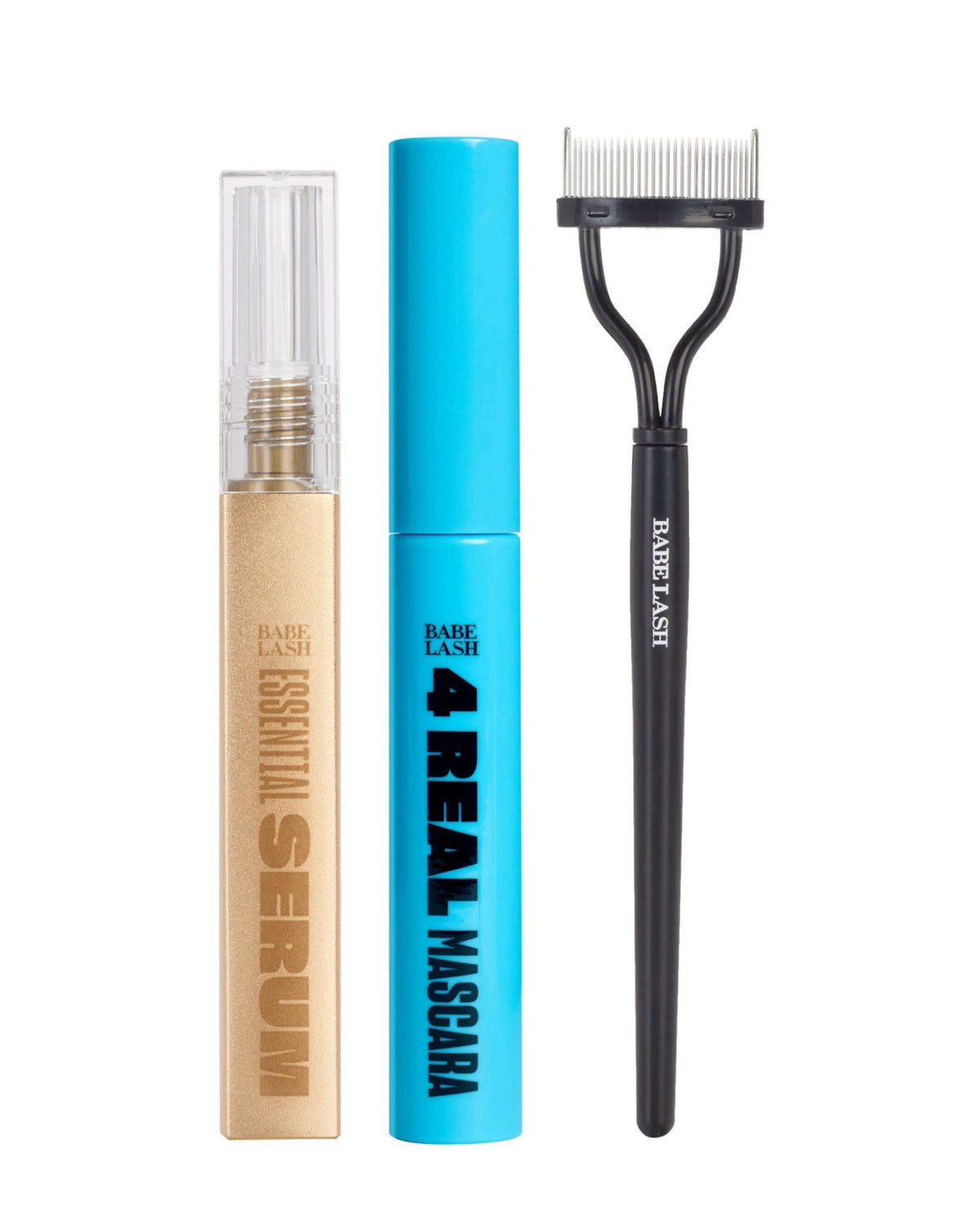 Babe Original Viral Lashes Set, Lash Serum, Mascara & Separator – close-up detail