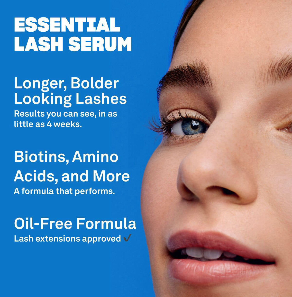 Babe Original Viral Lashes Set, Lash Serum, Mascara & Separator – back view and specifications
