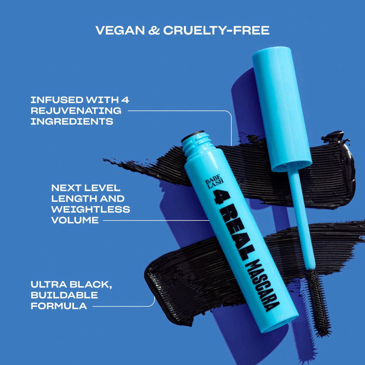 Babe Original Viral Lashes Set, Lash Serum, Mascara & Separator – Eyelash Primers on display