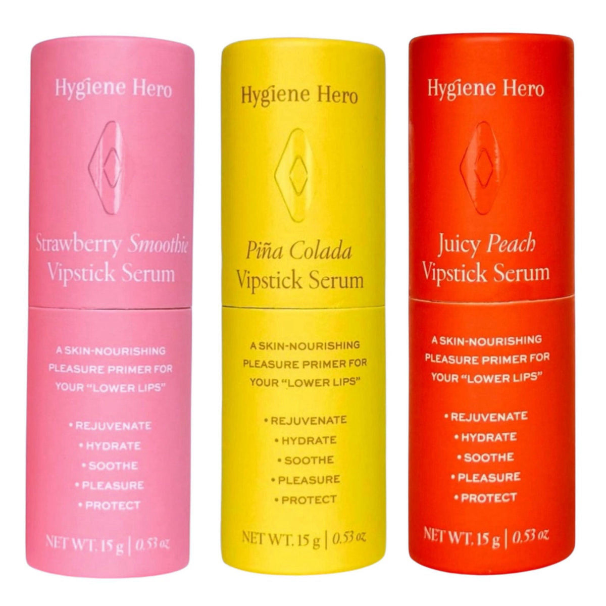 Hygiene Hero Vipstick Serum Trio - Fruity Temptation Set – full view