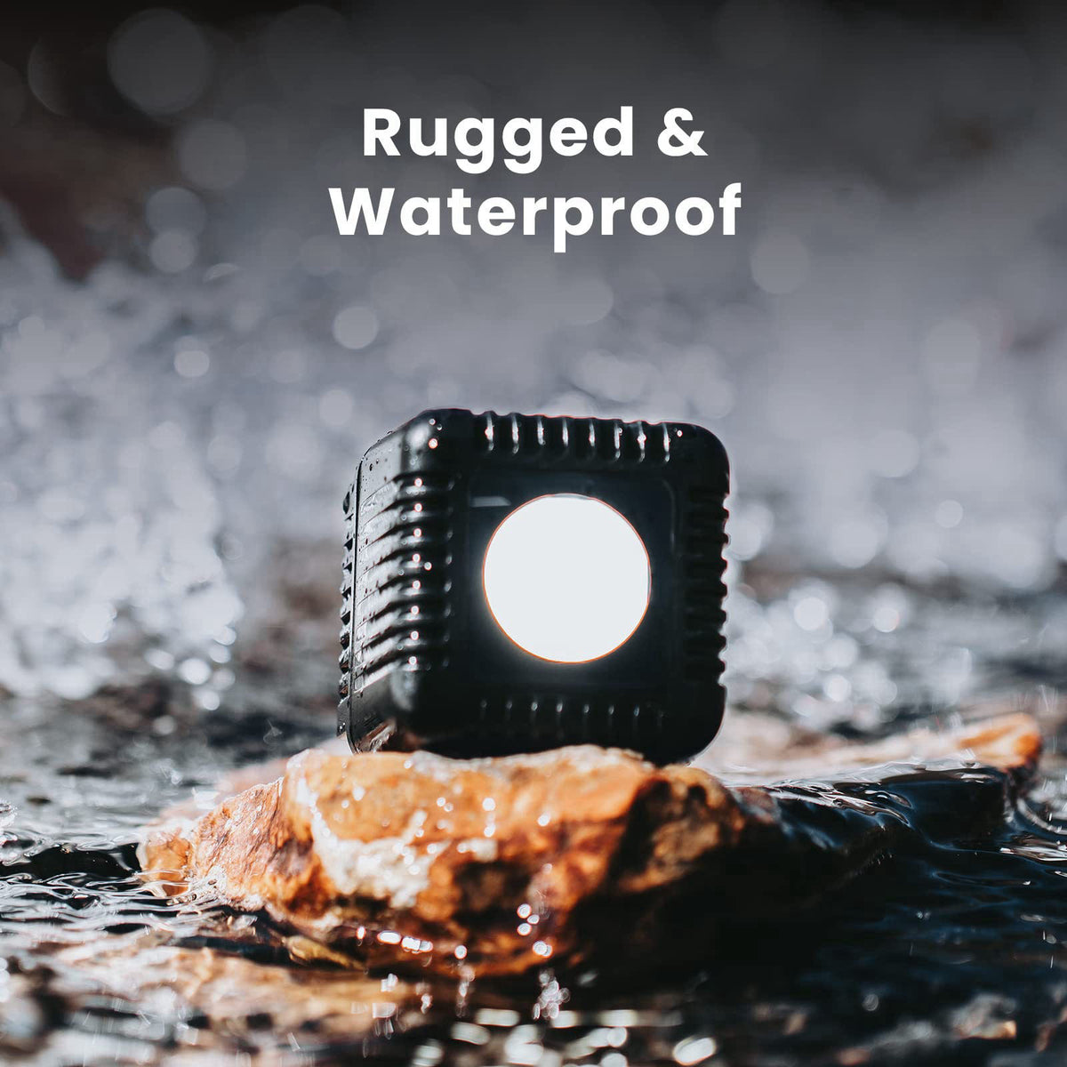 Lume Cube 2.0 Portable App-Controlled Waterproof LED Cube Light with DSLR Shoe Mount | Waterproof, Adjustable Brightness