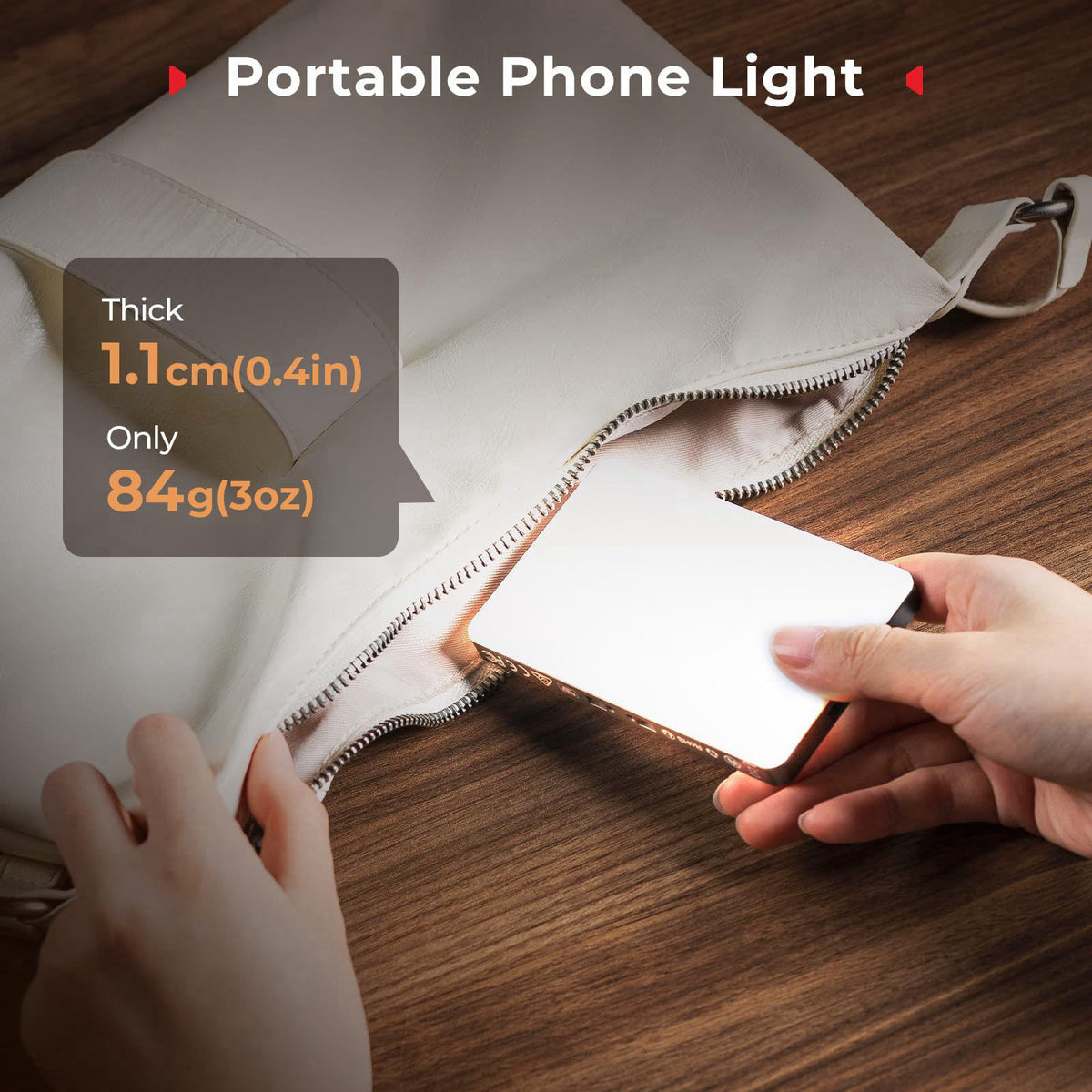 SMALLRIG – Selfie Lights on display