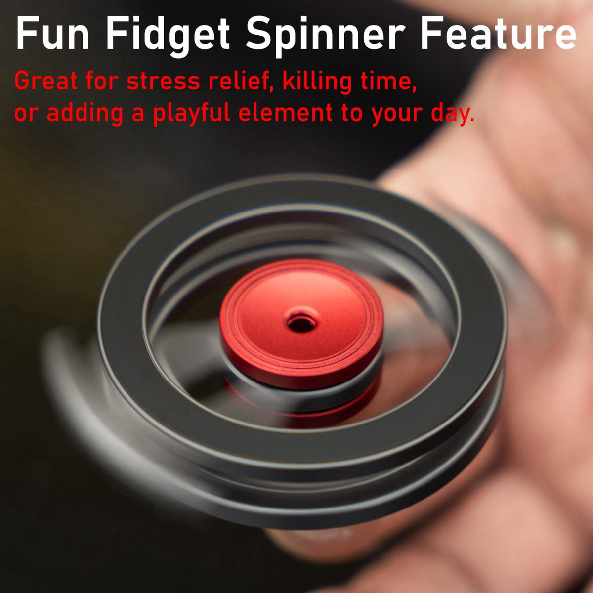 SHINEWEE Magnetic Phone Stand & Fidget Spinner Combo for MagSafe iPhone 12‑17 – full view