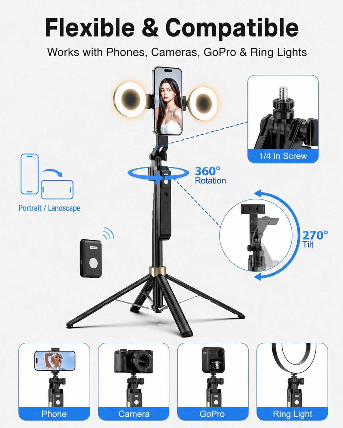 UBeesize – Tripods on display