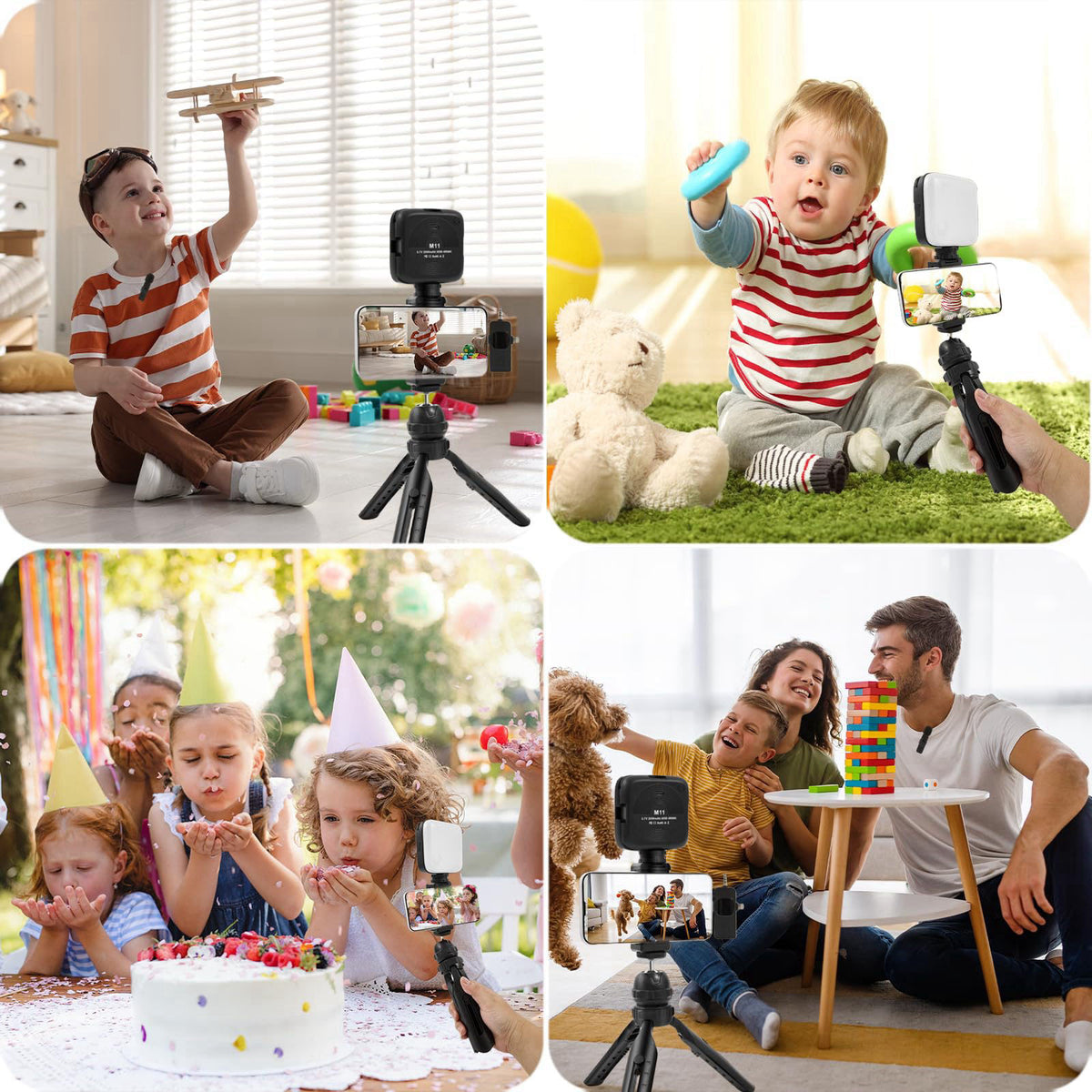 Heliora Vlogging Kit for iPhone/Android, Microphone for Content Creators – alternate angle