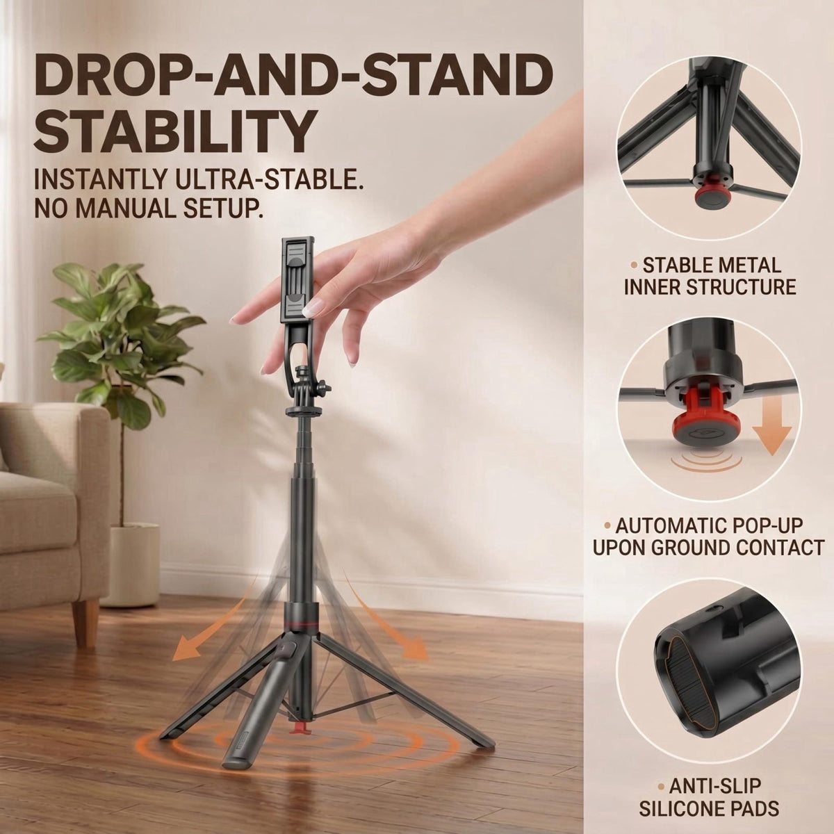 Flurova Ring Light with Stand and Wireless Microphone, 10" Magnetic Selfie Light 5000mAh Rechargeable 3000K-6500K, 7
