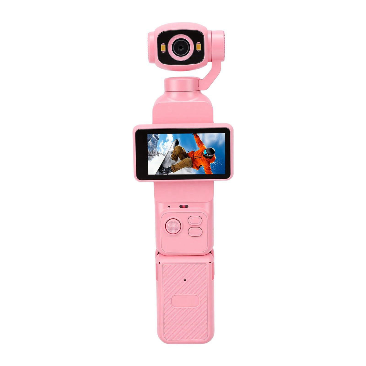 banapoy Handheld Vlogging Camera Anti Shake for TikTok Outdoor (Pink) – full view, size 1.33 inches