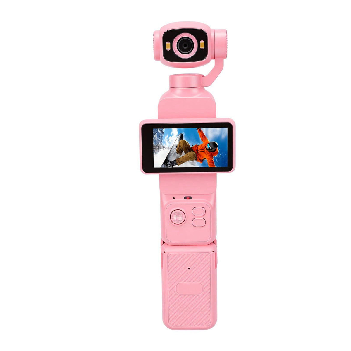 banapoy Handheld Vlogging Camera Anti Shake for TikTok Outdoor (Pink) – alternate angle