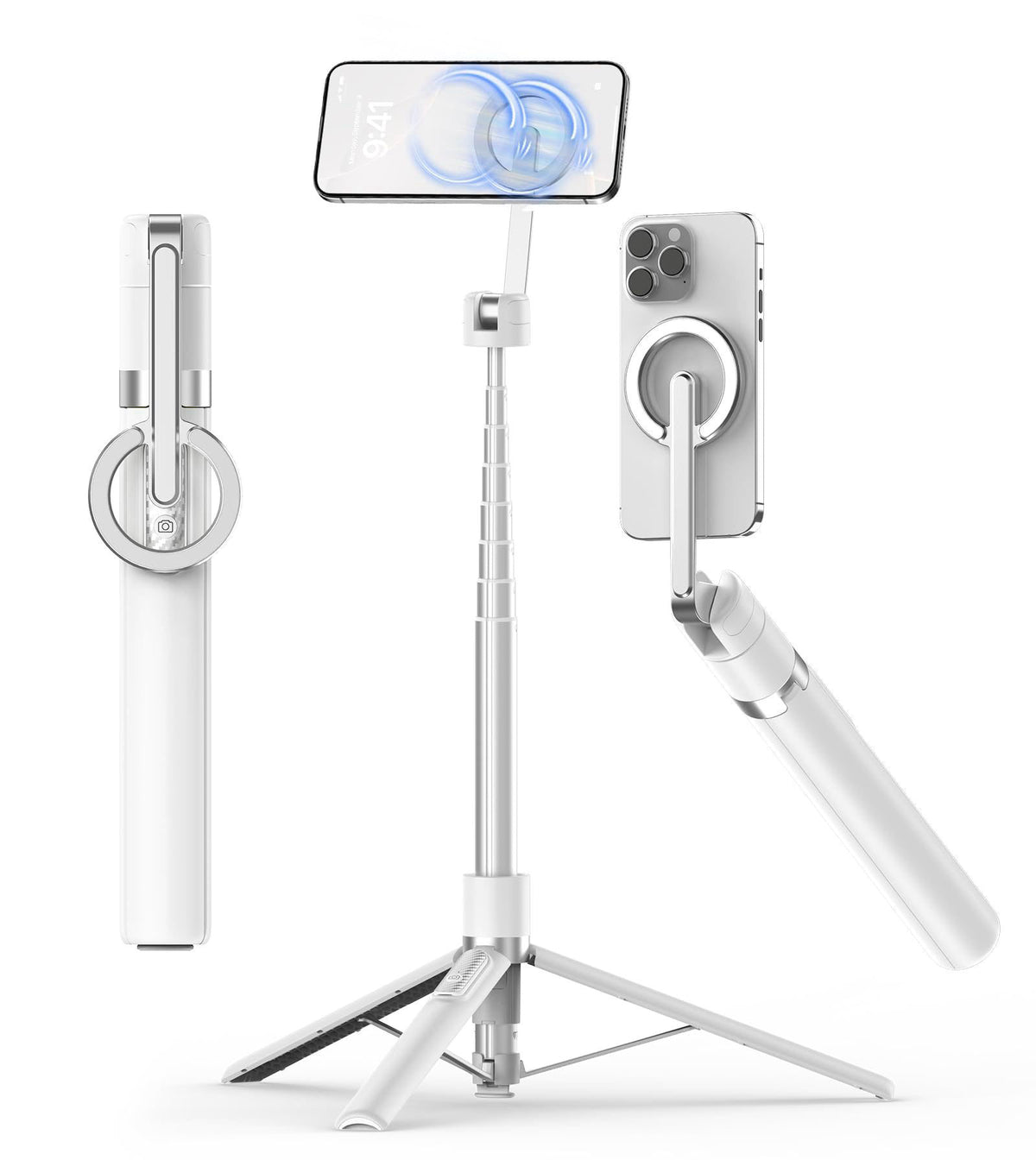 TONEOF 68" Magnetic Aluminum Phone Tripod Selfie Stick for iPhone & Android – product photo (Photo &amp; Video Kits)