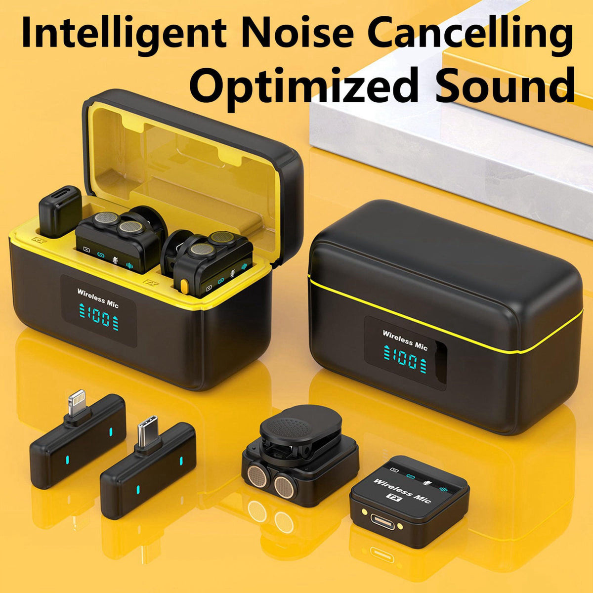 TUNOMDE – Wireless Lavalier Microphones on display