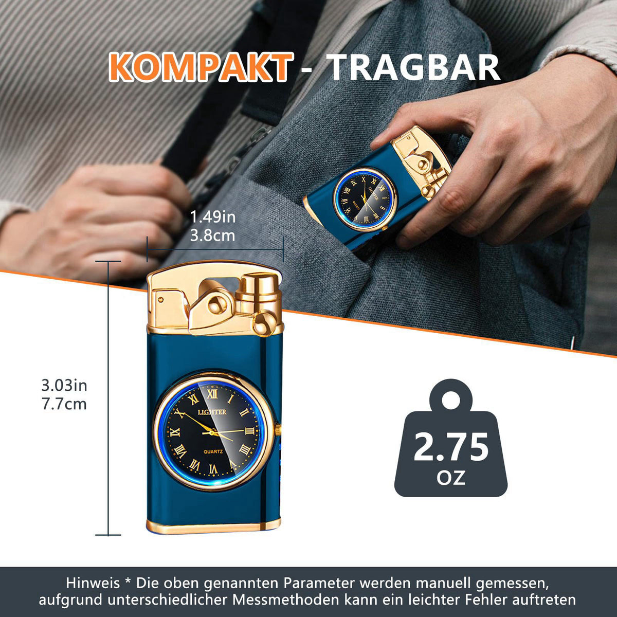SKRFIRE Electric Rechargeable USB Plasma Lighter Vintage Cool Flameless Windproof Dual Arc Lighters Electronic Candle Li