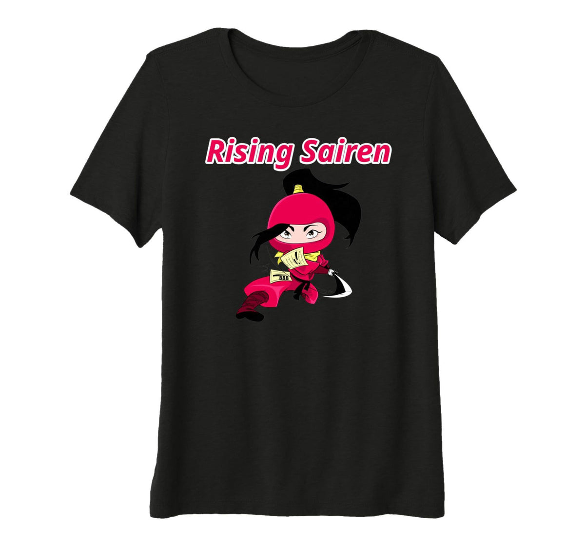 Christina Nicci Rising Sairen V2 888 Follow on YouTube, IG, Beacons & TikTok Premium Tri-Blend T-Shirt – 50% Polyester, 