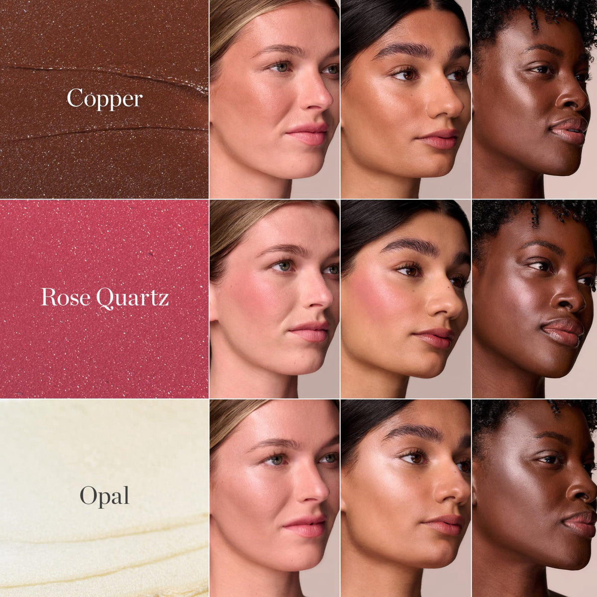 Legacy - Ogee Face Stick Crystal Trio - Contour Stick Makeup Collection - Certified Organic Contour Palette - Includes B
