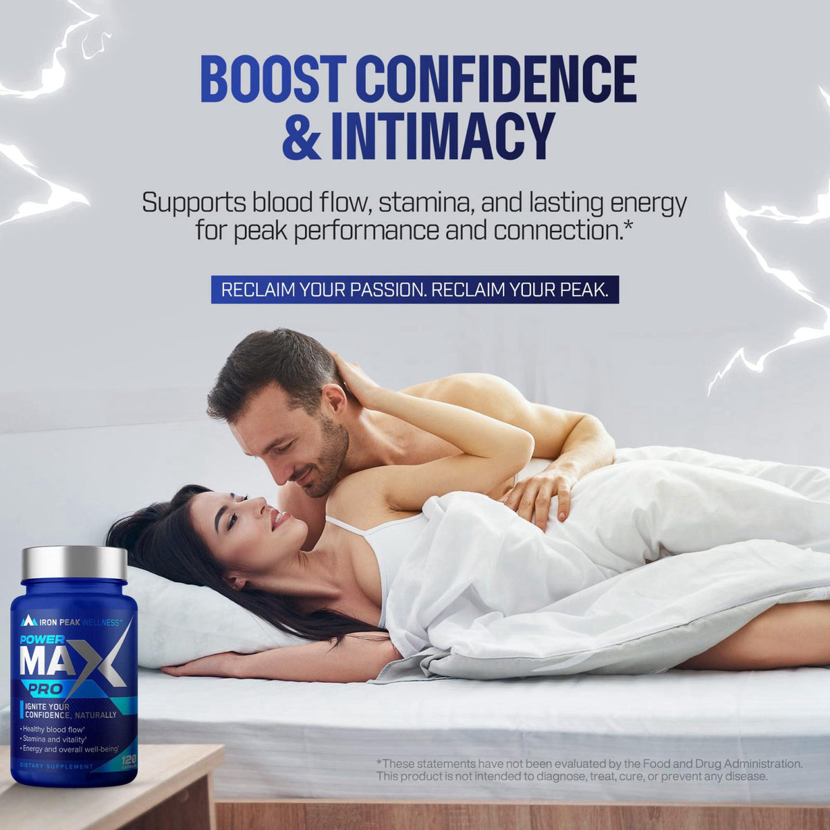IronPeak Wellness Testosterone Booster for Men, Male Enhancing Supplement | Vitality Support – full view