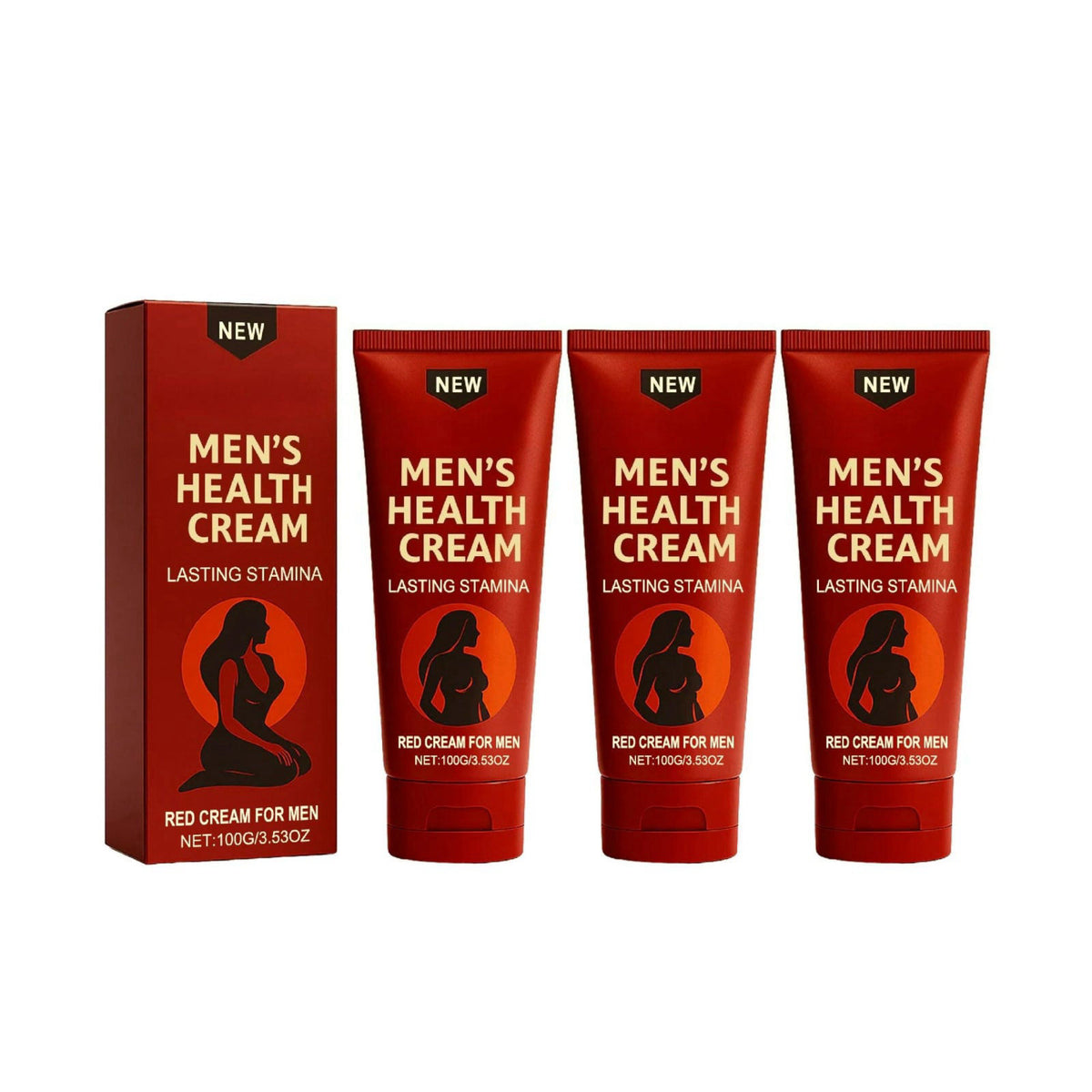 3PCS Peak force Men's Health Cream, Gentle Ingredient Daily Cream with Herbal Extracts, Smooth and Fast-Absorbing Formul