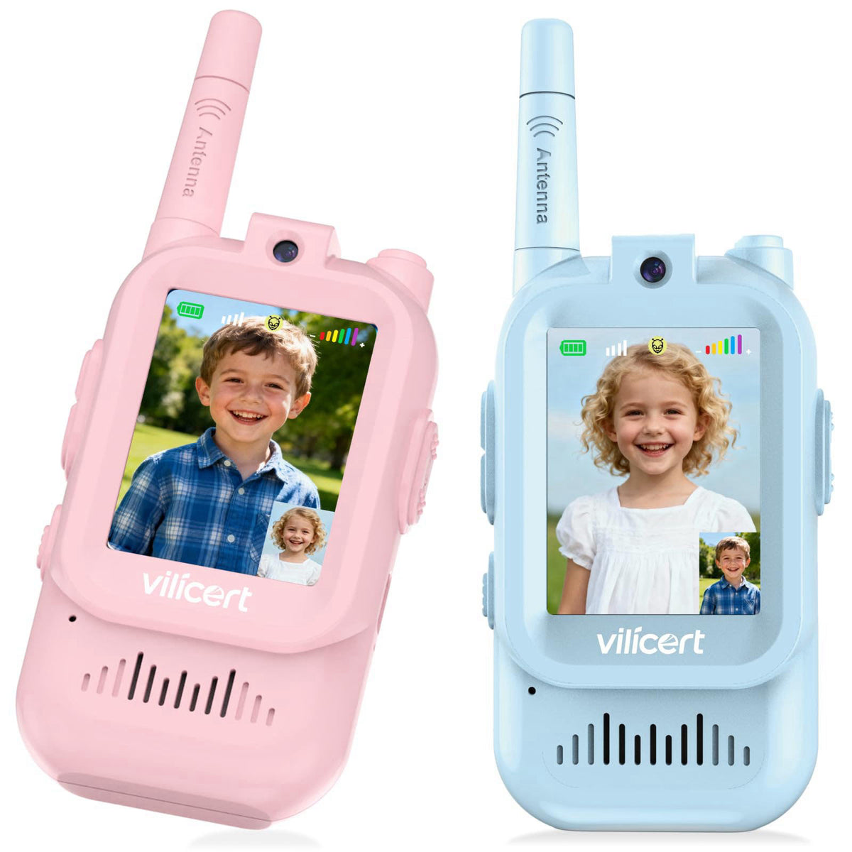 vilicert Stocking Stuffers for Kids Toys Gifts for Grandkids Video Walkie Talkies – product photo (Walkie Talkies)