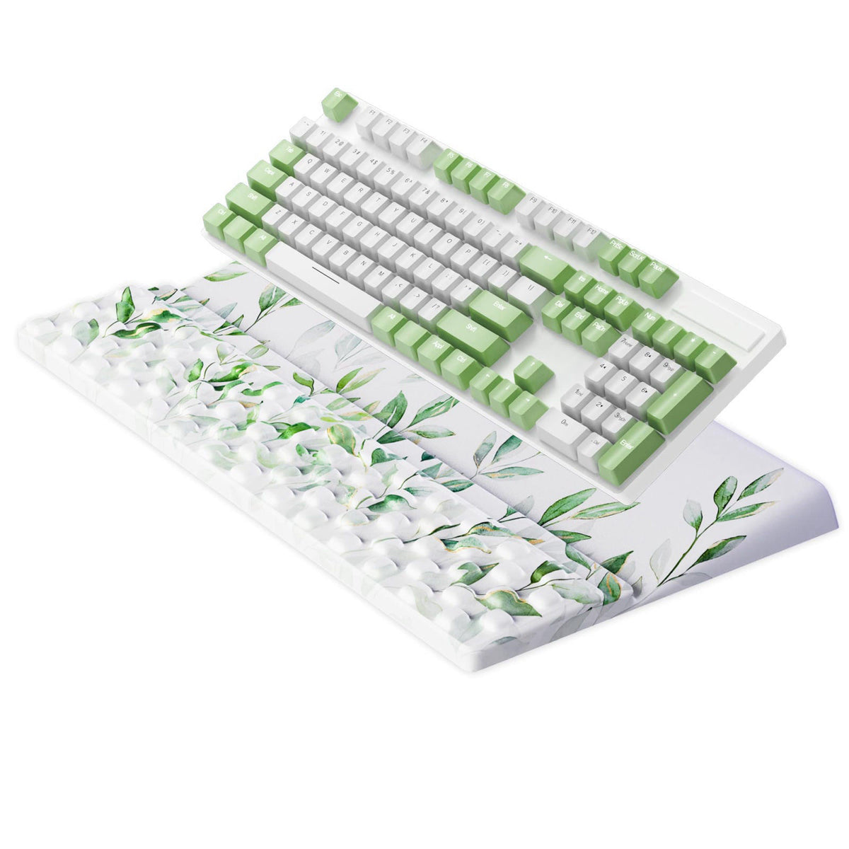 Ospelelf Keyboard Wrist Rest Pad Comfy Ergonomic Keyboard Stand Holder Office Desk Accessories Work from Home Essentials