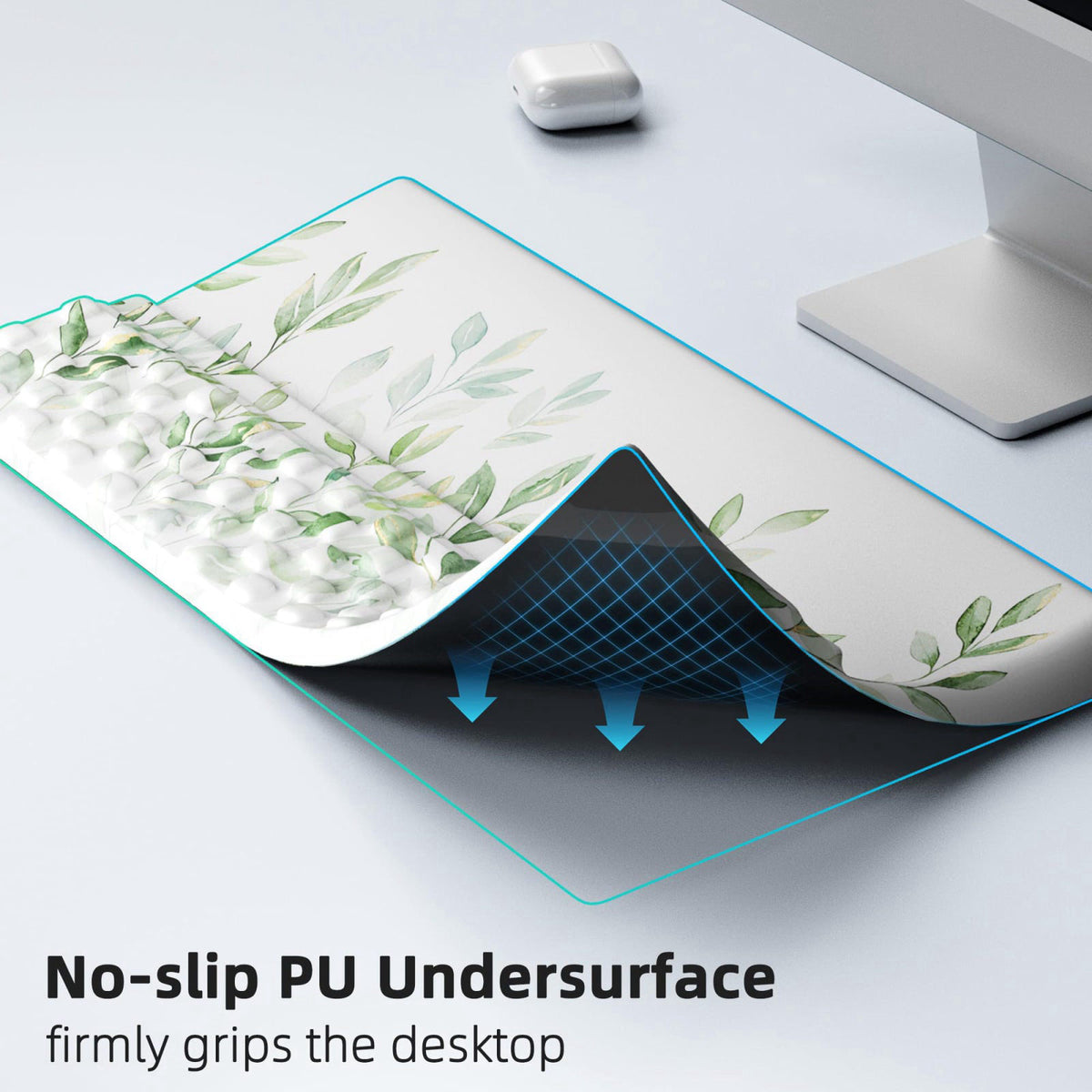 Ospelelf Keyboard Wrist Rest Pad Comfy Ergonomic Keyboard Stand Holder Office Desk Accessories Work from Home Essentials