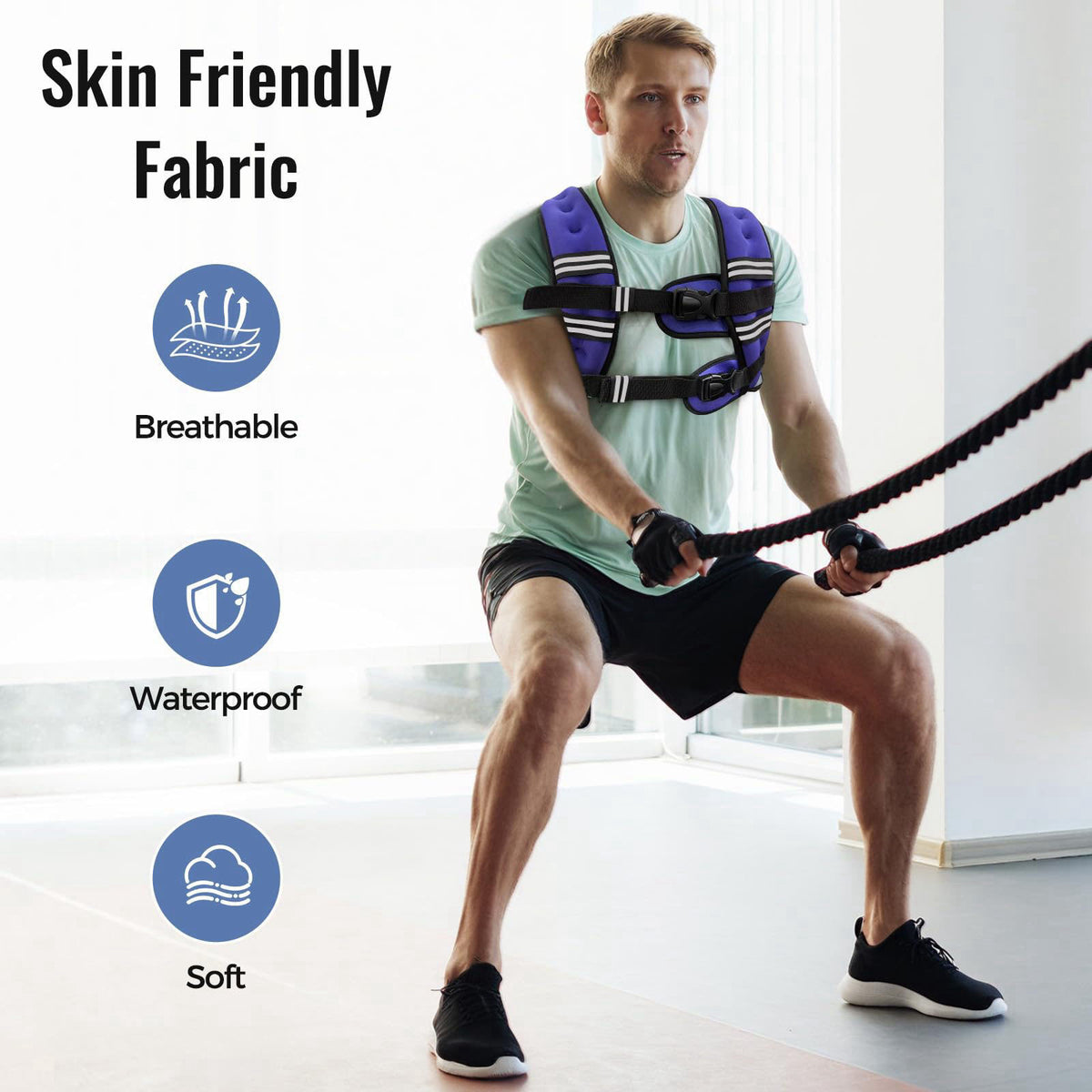 Zeerun Weighted Vest, 6/8/10/12/15/18/20/24/30LB for Men Women – packaging and label