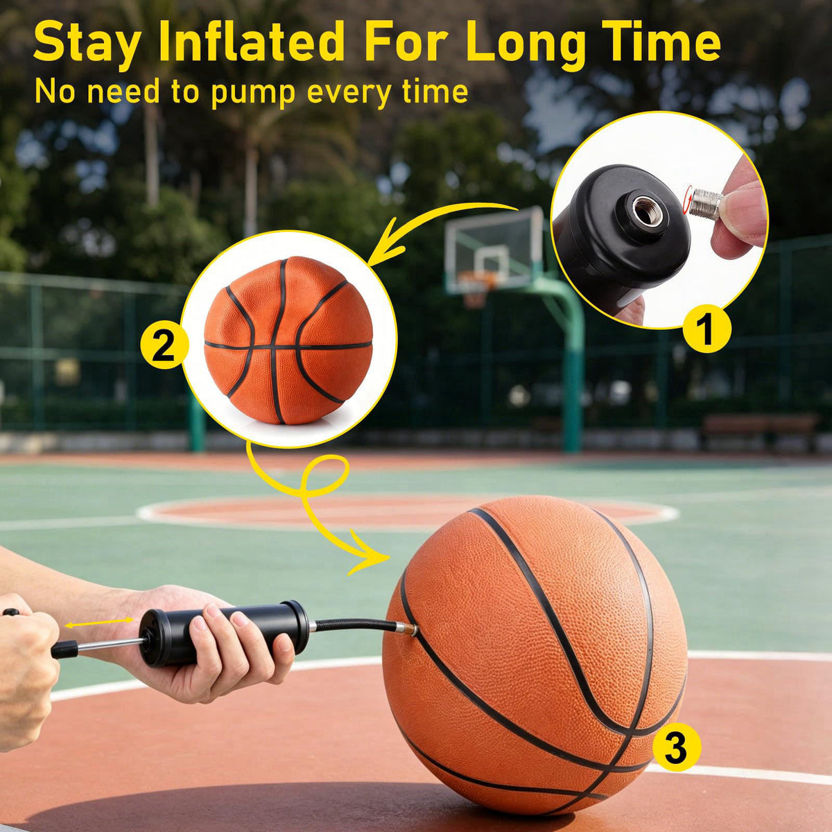 SIKEMAY 12 Pack Bulk Basketballs Official Outdoor Indoor for Men Adults, Inflatable Basketballs Teens Rubber Street Ball