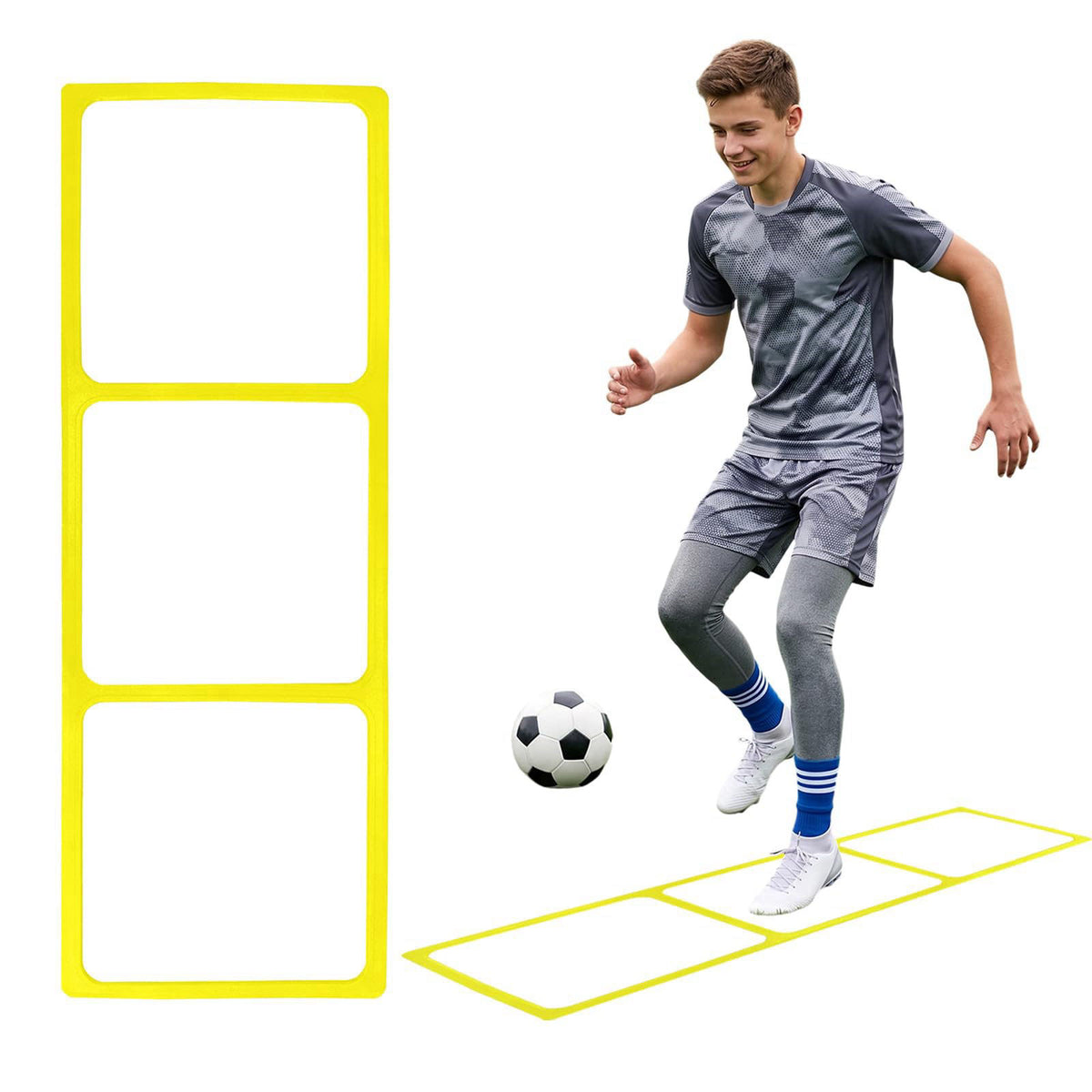 bibahala One-Piece Silicone Agile Ladder 1 PC Suitable for Sports & Fitness Step Training Soccer Footwork Practice Stree