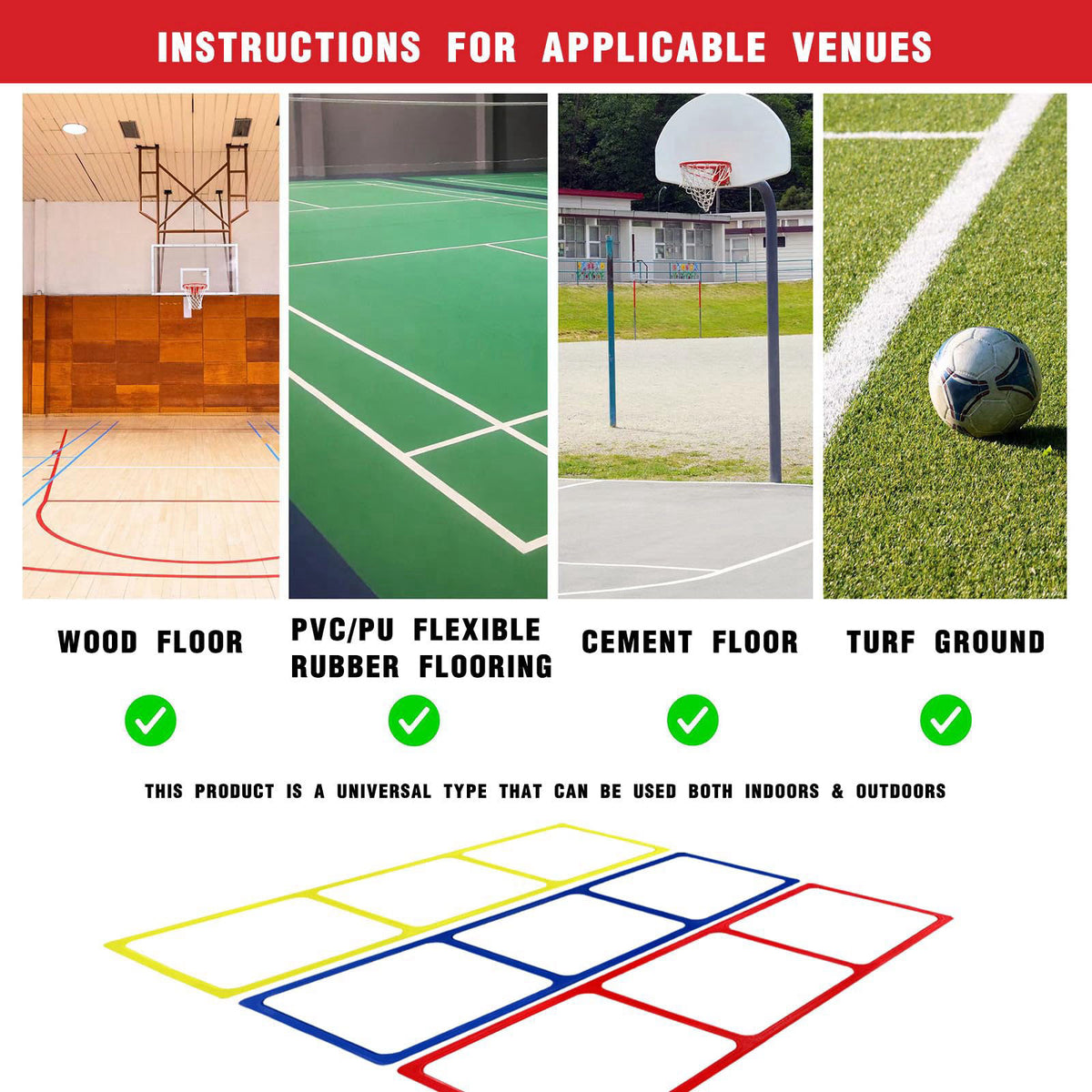 bibahala One-Piece Silicone Agile Ladder 1 PC Suitable for Sports & Fitness Step Training Soccer Footwork Practice Stree