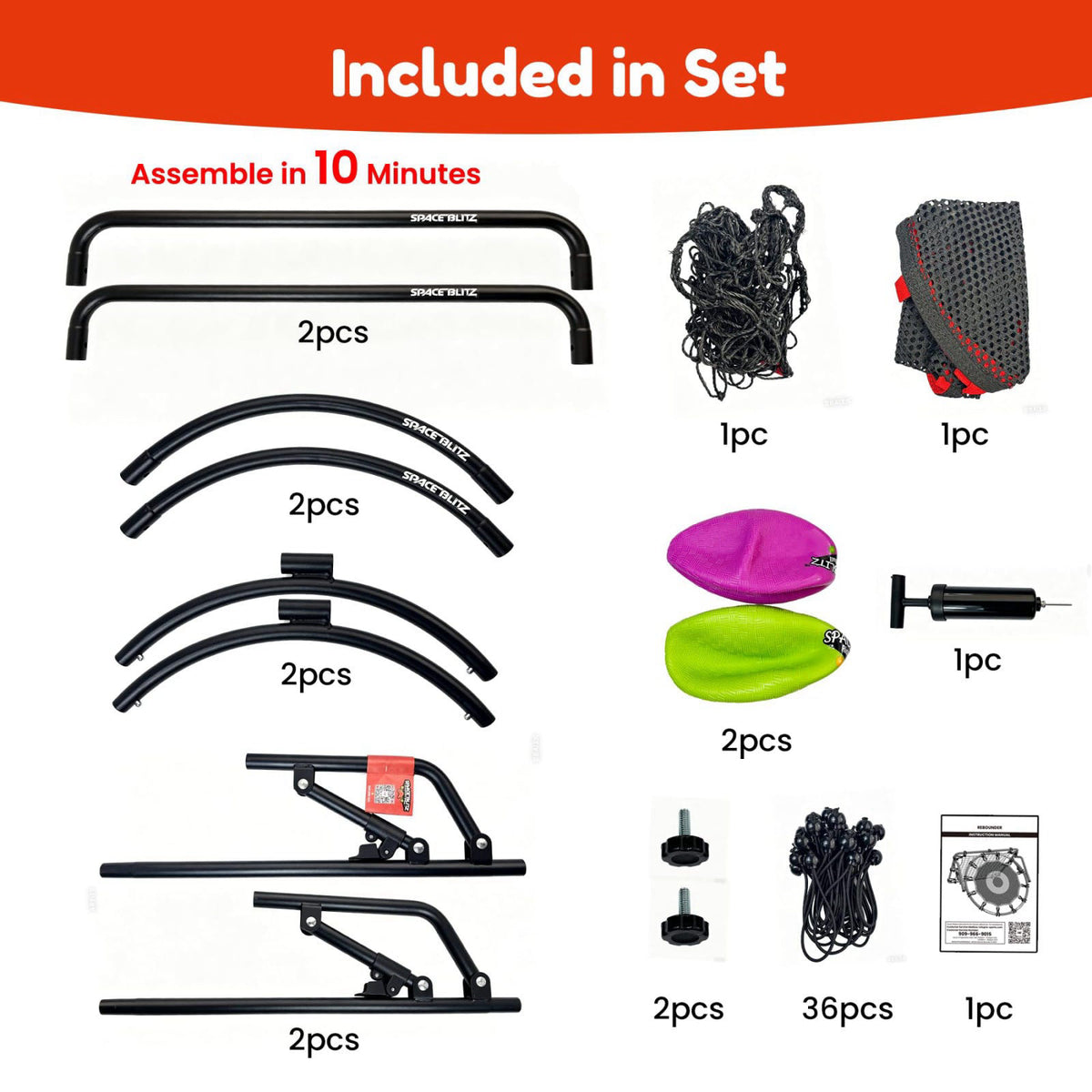 IE Sports Dual-Sided Adjustable Baseball Rebound Net for Multi-Sport,Includes 2 Balls – back view and specifications