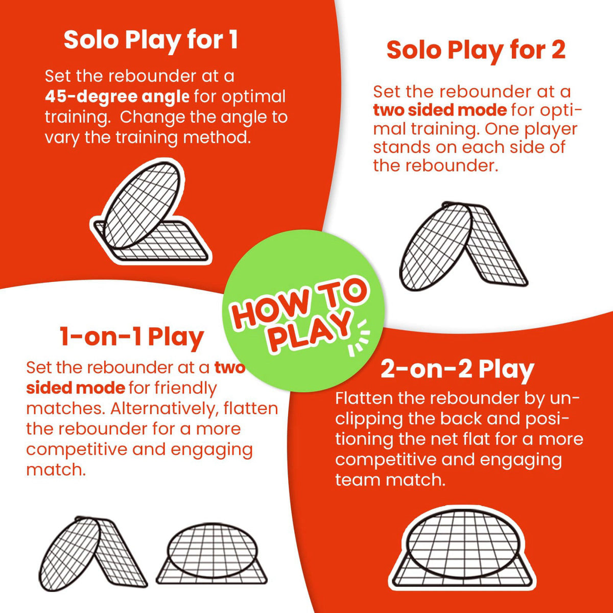IE Sports Dual-Sided Adjustable Baseball Rebound Net for Multi-Sport,Includes 2 Balls – alternate angle