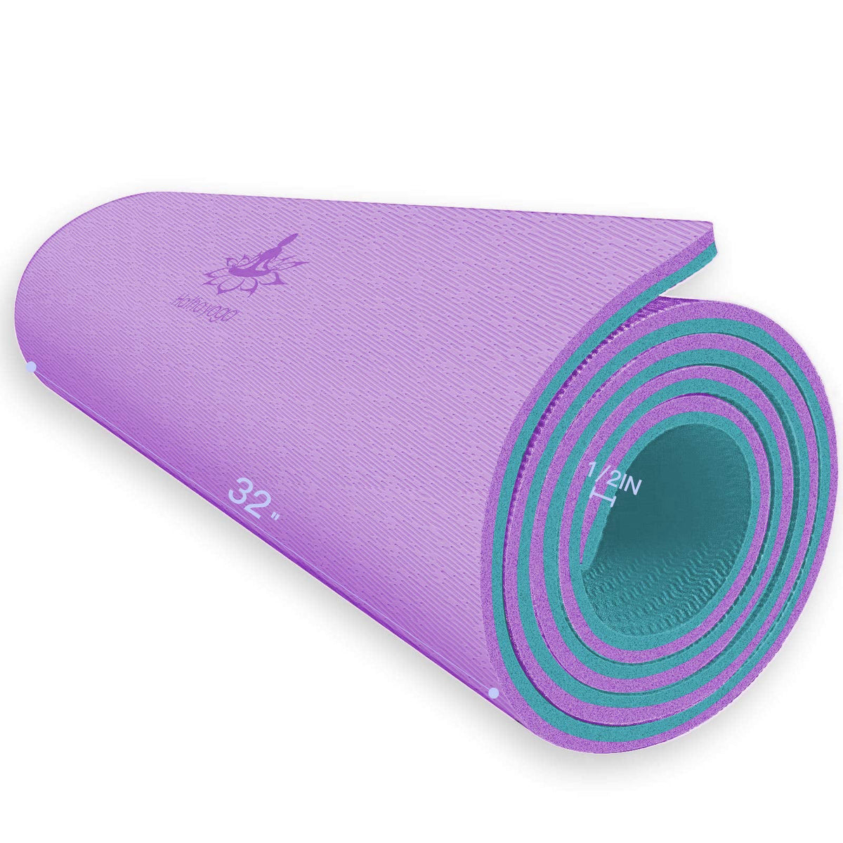 Hatha Yoga Extra Thick TPE Yoga Mat - 72"x 32" Thickness 1/2 Inch -Eco Friendly- With High Density Anti-Tear Exe