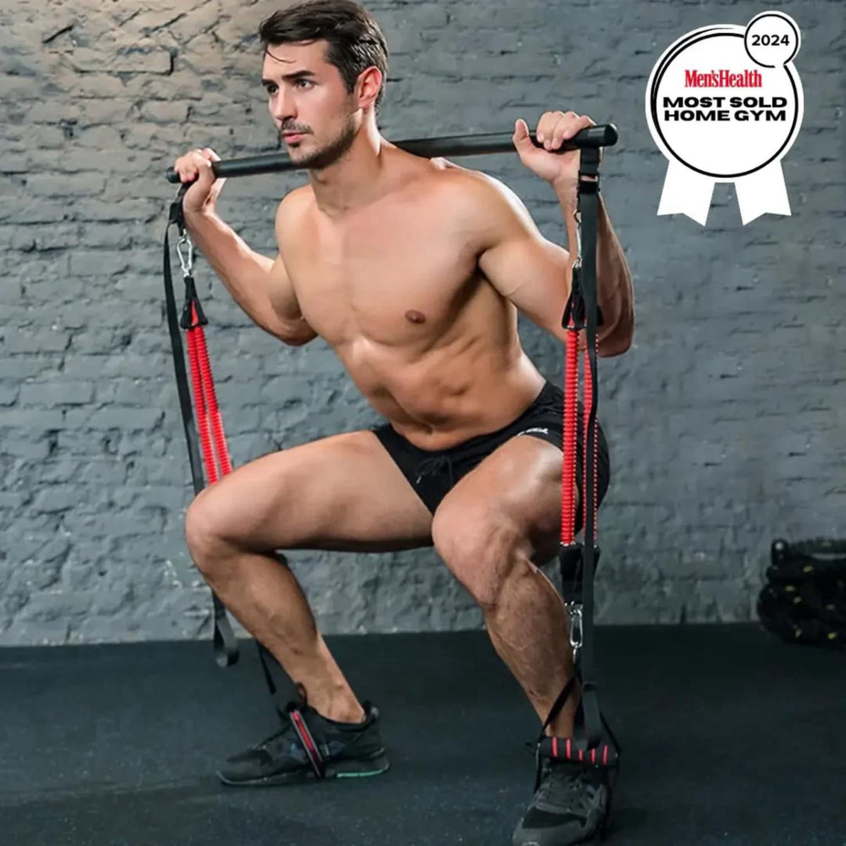 Redge Fit™ Complete Portable Full Body Home Gym Park Workout Set I Resistance Bands for Beginners to Elite Athletes I Pi