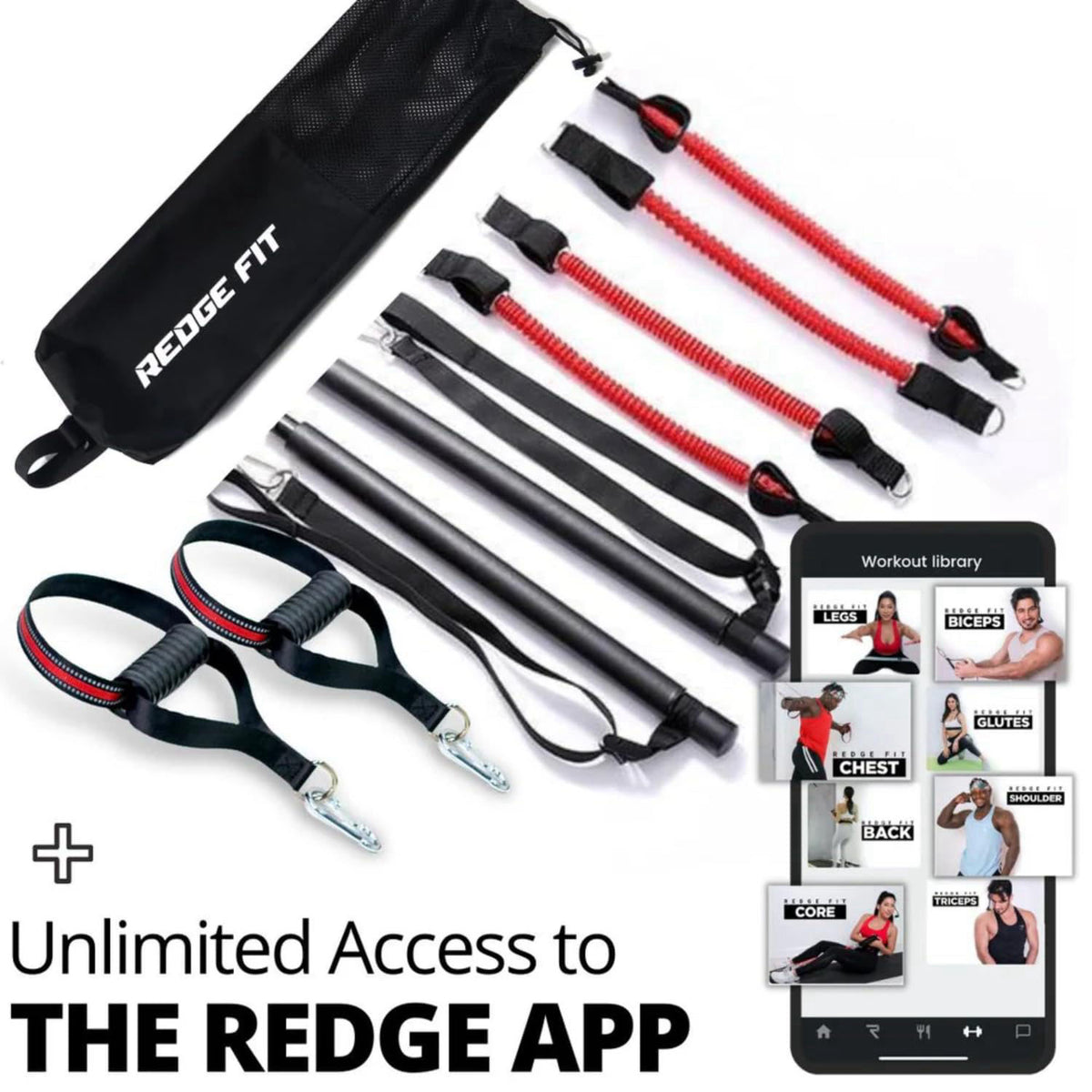 Redge Fit – Resistance Bands on display