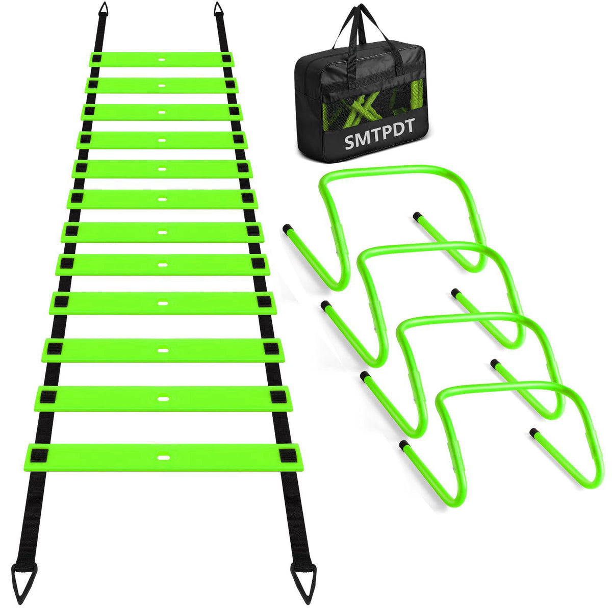 SMTPDT Agility Ladder,Soccer Training Equipment Set,Speed & Agility Training – Green