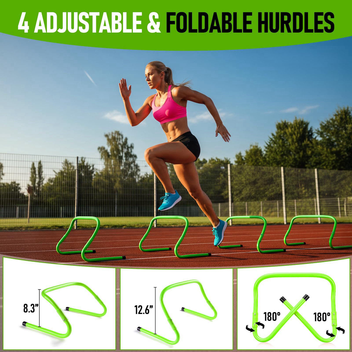 SMTPDT Agility Ladder,Soccer Training Equipment Set,Speed & Agility Training – full view
