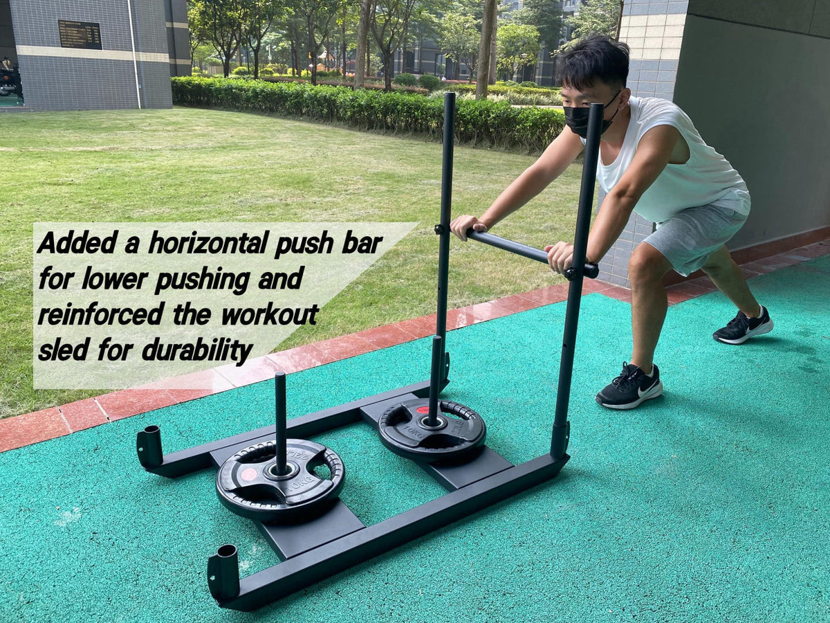 shikoyi Weight Sled for Training Push Pull Workout Sled Football Speed Training Equipment Fitness Sled for Athletic Exer