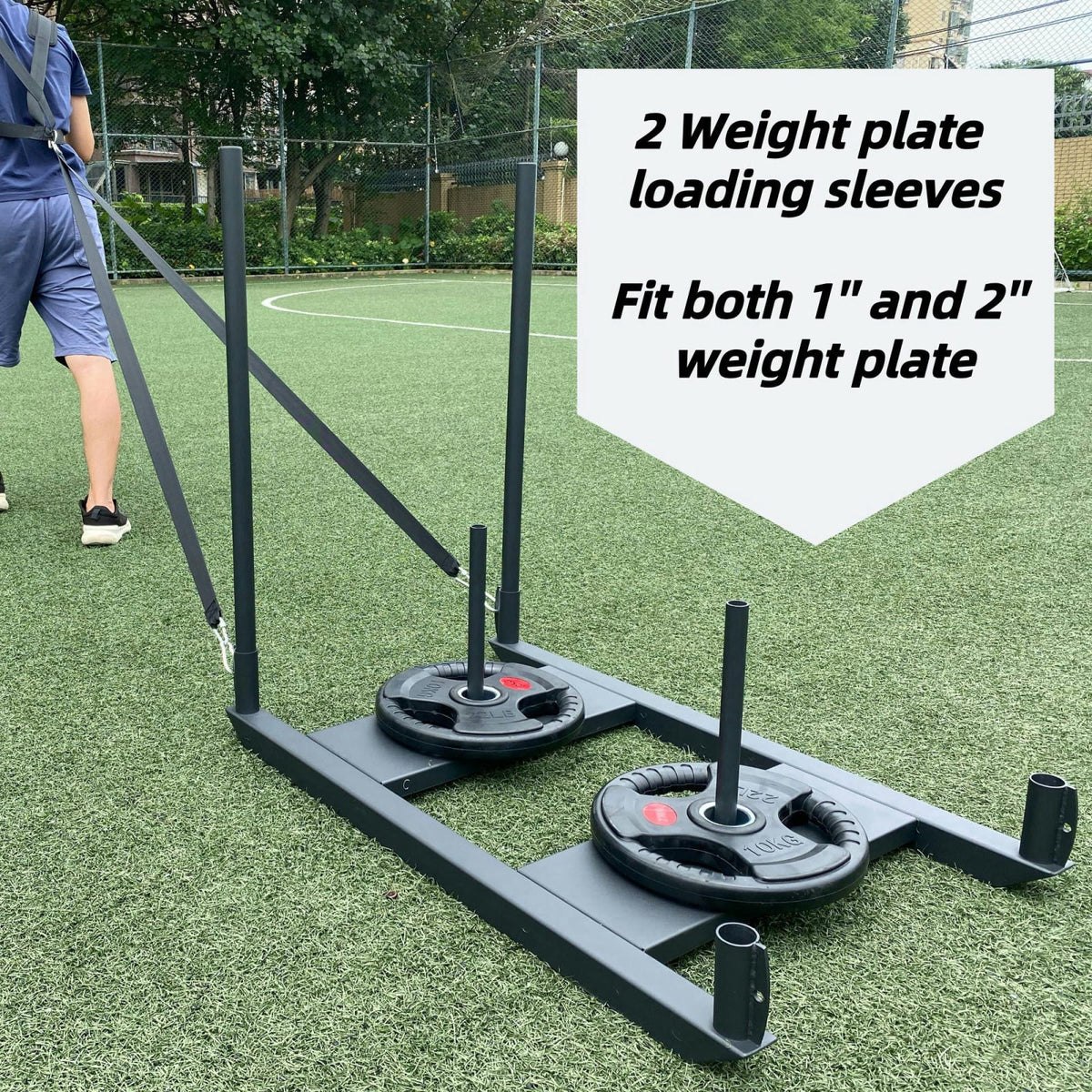 shikoyi Weight Sled for Training Push Pull Workout Sled Football Speed Training Equipment Fitness Sled for Athletic Exer