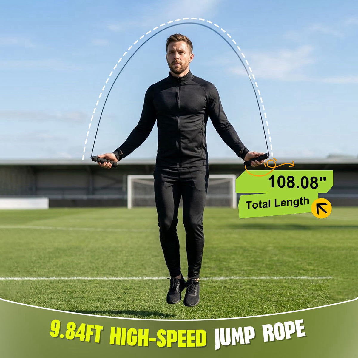 Hikeen Agility Ladder - Speed Ladder for Football, Basketball - Durable Rubber Training Ladder for Footwork with Carry B