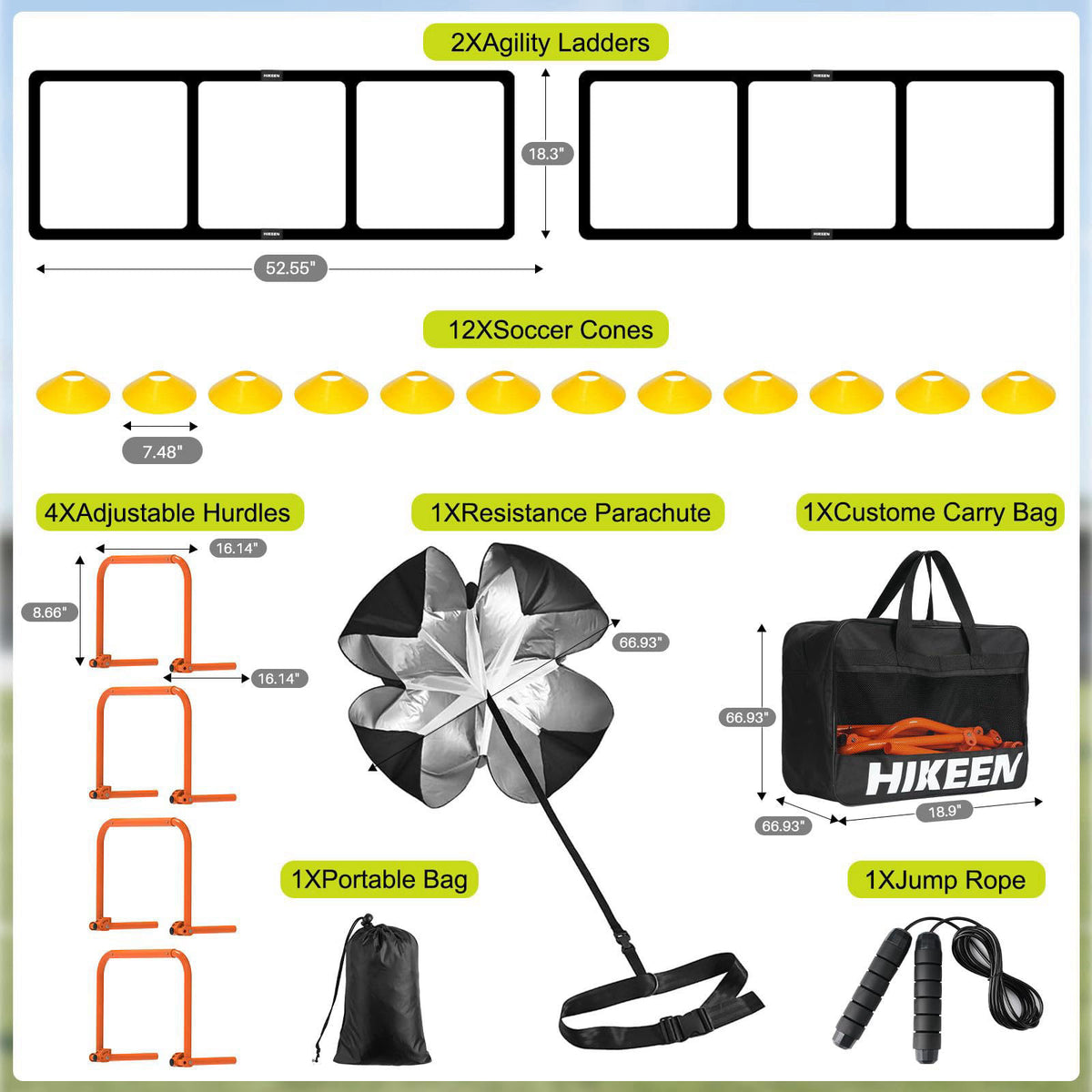 Hikeen – Agility Ladders on display
