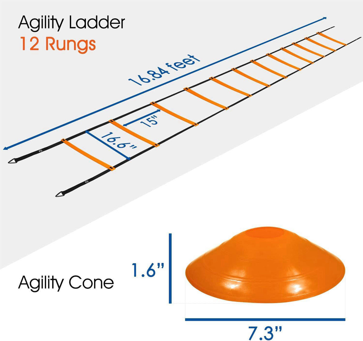 Yes4All Hex Agility Rings Speed Rings with Carrying Bag by Premium Selection — view 5