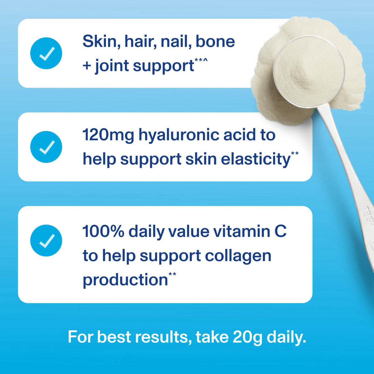 Vital Proteins Collagen Peptides Powder Advanced, Unflavored, 20oz – full view