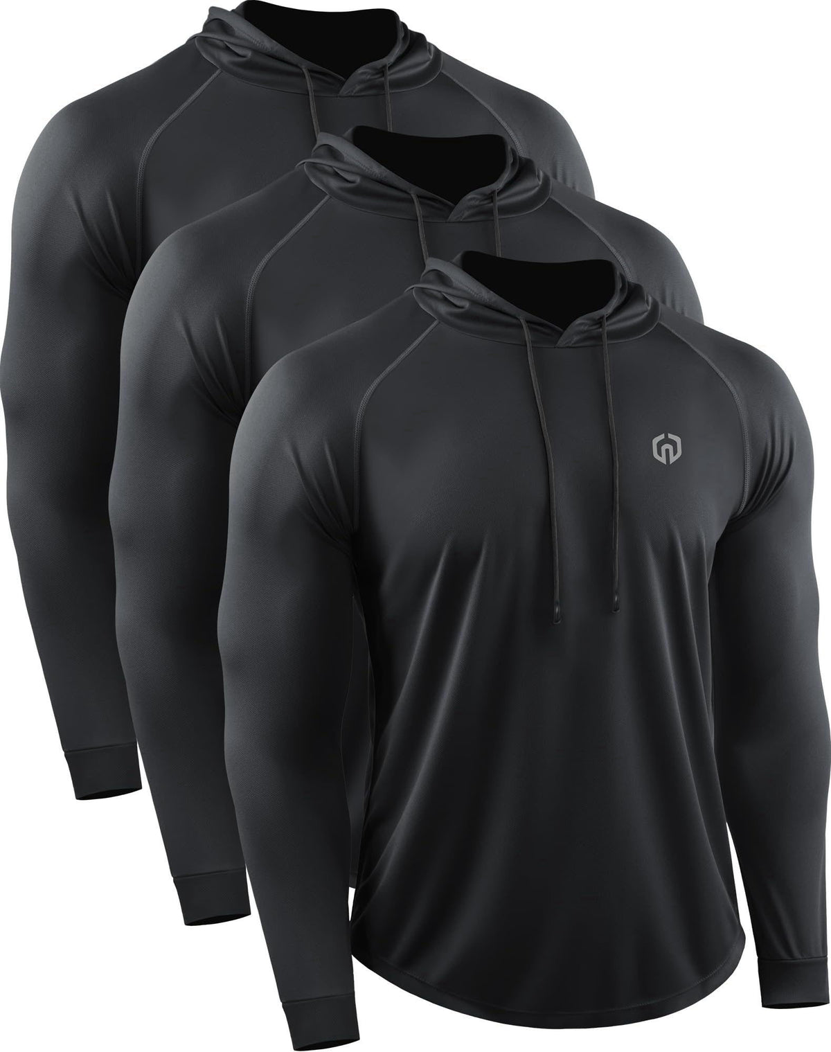 NELEUS Men's Soft T-Shirt – 100% Polyester, US Size Chest (in) Waist (in)