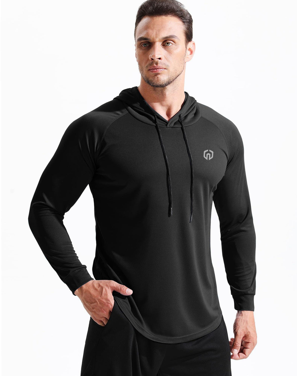 NELEUS Men's Soft T-Shirt – close-up detail