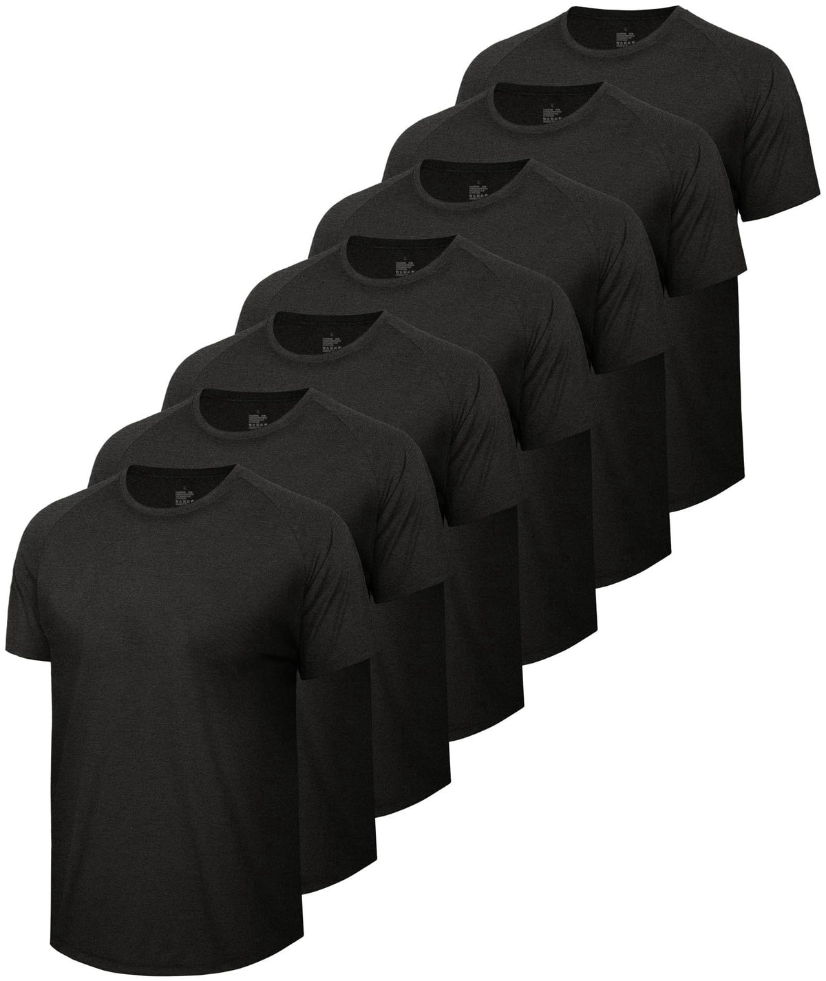 BOOJO 7 Pack Workout Shirts for Men Gym Athletic Short Sleeve Quick Dry T-Shirts – product photo (T-Shirts)