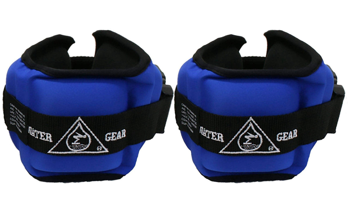Water Gear Professional Aqua Cuffs - Aqua Aerobics Fitness Gear Bands for Ankle and Wrist - Swimming Pool Workout - Exer