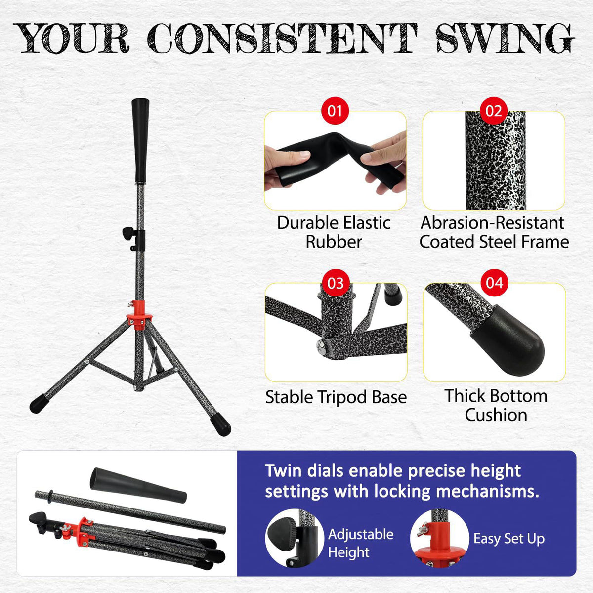 Ameritco Baseball Net，7x7ft Baseball Practice Net with Tee and Target, Large Pocket Sports net for Hitting/Batting/Pitch