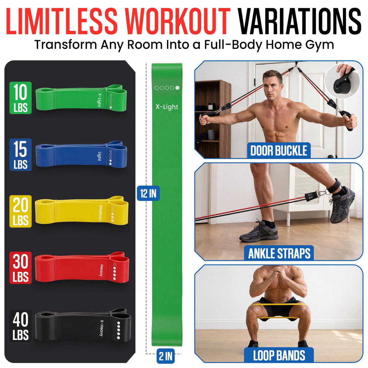 ELIKNAZ Portable Push Up Board Gym Kit 25-in-1, Foldable Push Up Station & Exercise Board Workout Set with 20 Accessorie