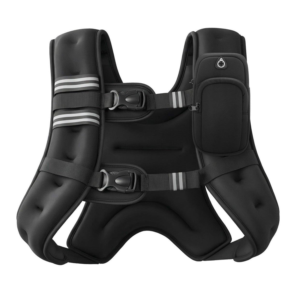 ZELUS Weighted Vest, 6lb/8lb/12lb/16lb/20lb/25lb/30lb Weight Vest with Reflective Stripe for Workout, Strength Training,