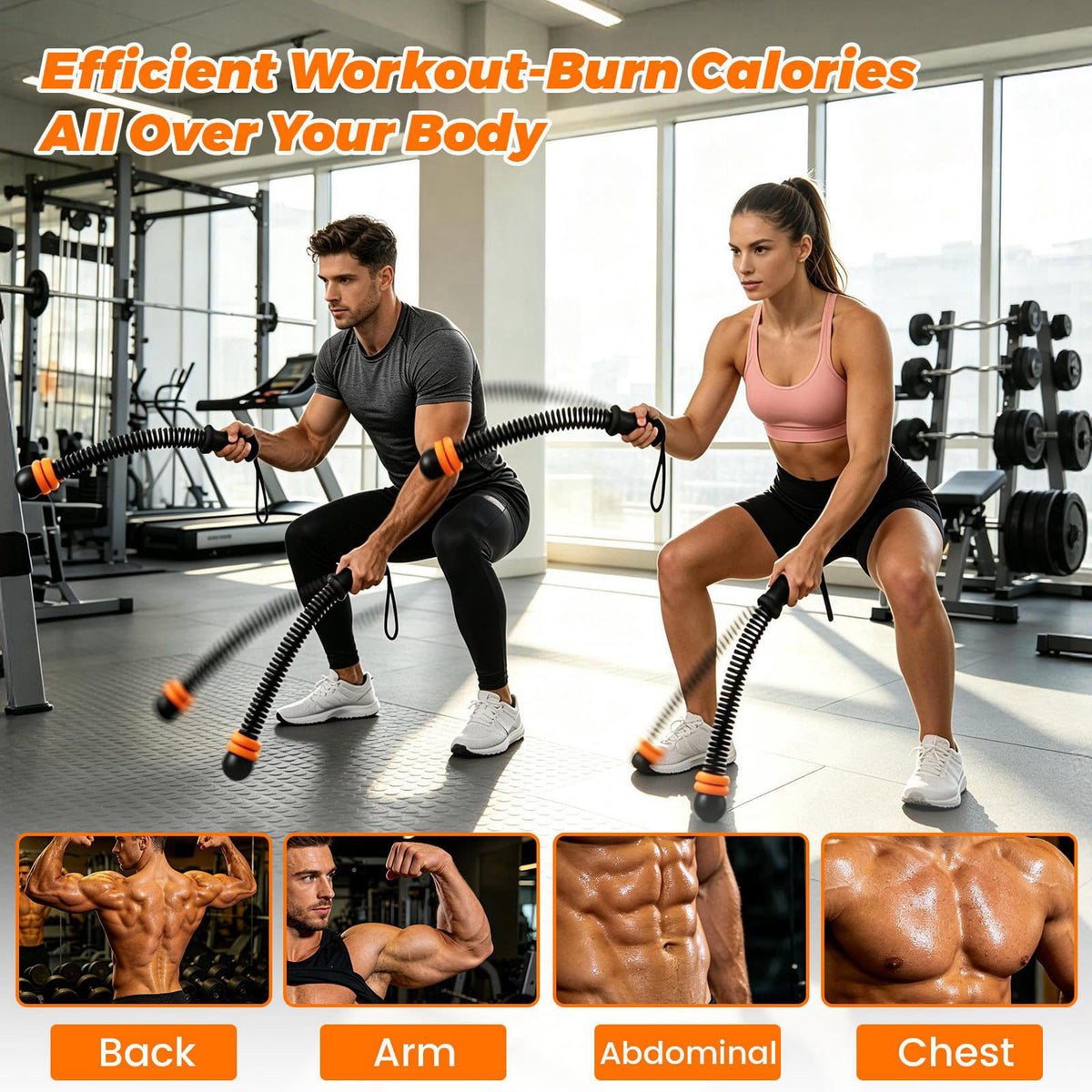 Hexplany Ropeless Battle Ropes with Adjustable Weight Unisex for Home Gym – packaging and label